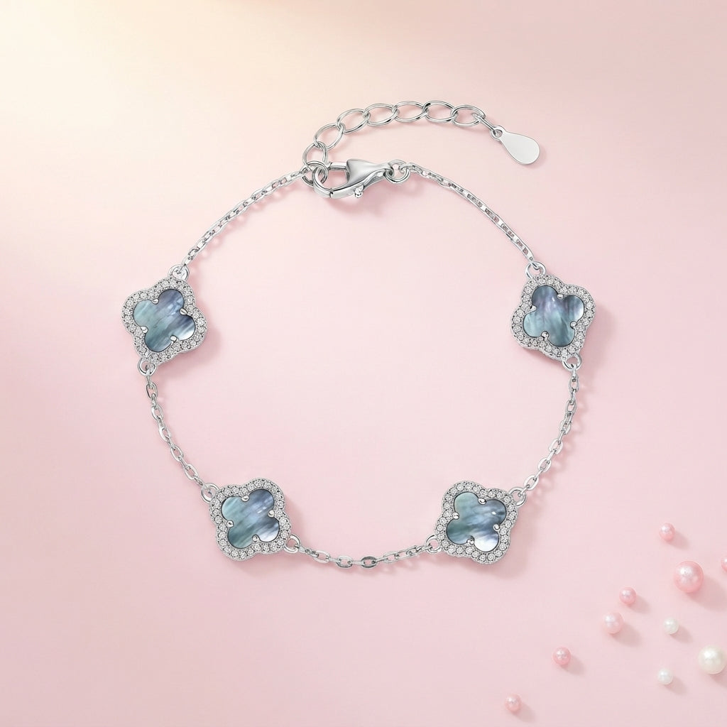 Sea Mist Clover Bracelet