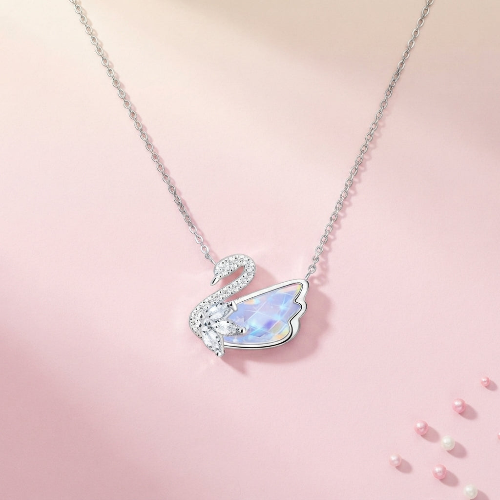 Aurora Swan Necklace
