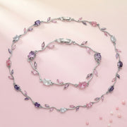 Blossom Vine Set (Necklace & Bracelet) | Gold, Silver