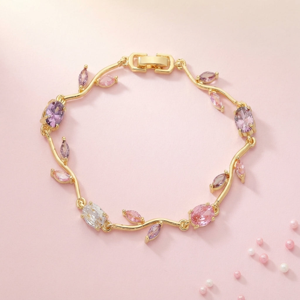Blossom Vine Bracelet | Gold, Silver