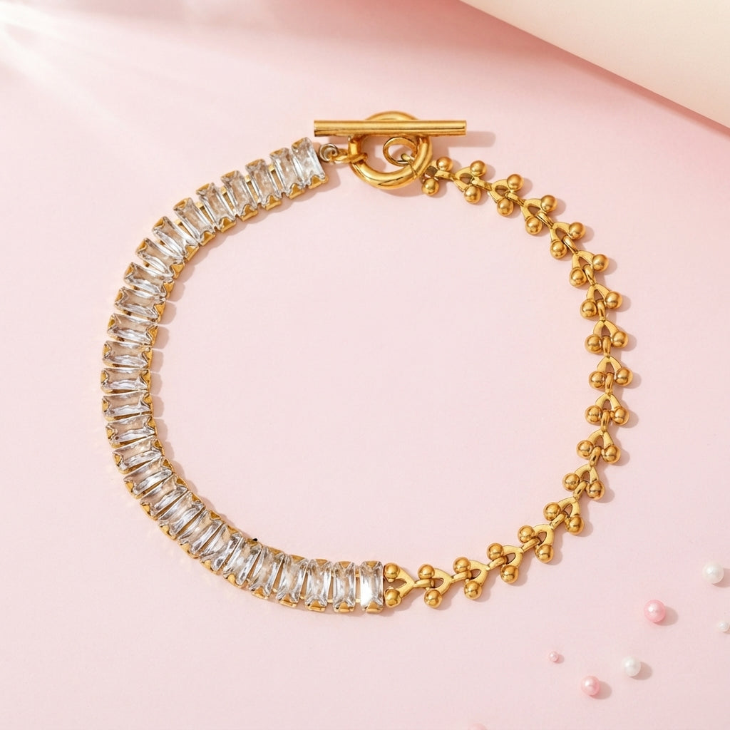 Golden Duo Toggle Bracelet